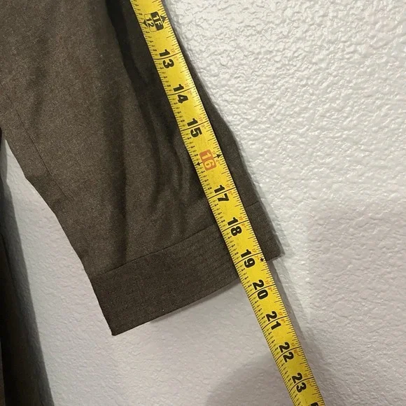 Brooks Brothers Stretch Wool Belted Trench Coat Size 12 - Picture 8 of 9